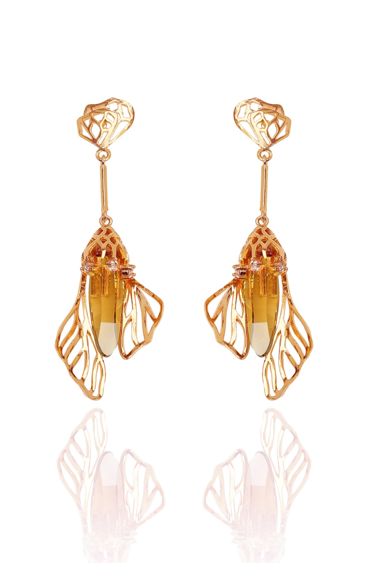 Buy Ellipse Stone Danglers For Women Online at ScrollnShops